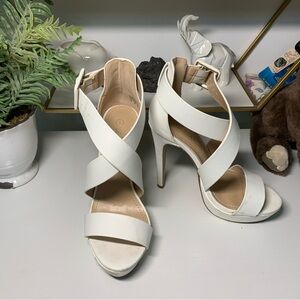 Elegant Women's White Heels